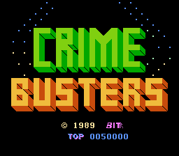 Crime Busters Title Screen